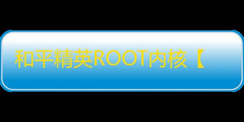 和平精英ROOT内核【蜥蜴】和平插件-外挂